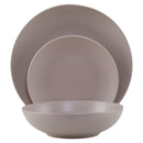 Elmira 12 Piece Grey Stoneware Dinner Set