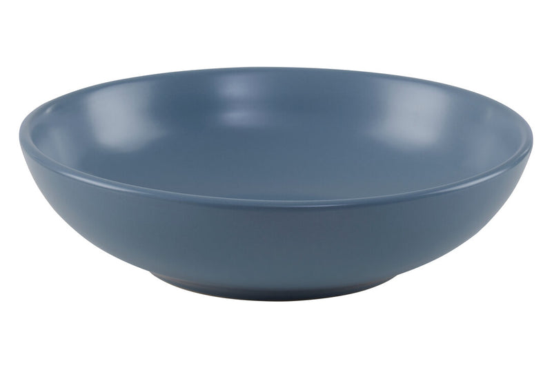 Elmira Twelve Piece Blue Stoneware Dinner Set