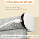 HOMCOM WiFi Smart Roller Blinds 90 x 180cm - Grey
