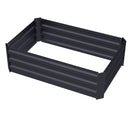 Livingandhome Galvanized Steel Raised Garden Bed Planter Box
