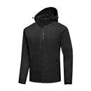 Black Waterproof Softshell Jacket with Hood