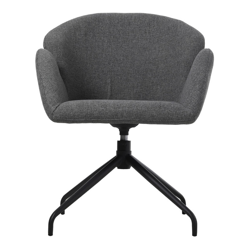 Livingandhome Modern Linen Upholstered Swivel Chair