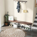 Folding Rattan Bench