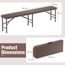 Folding Rattan Bench