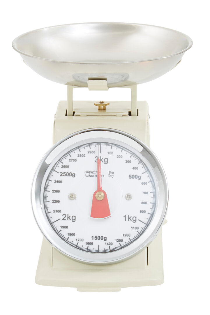 Olivier 3kg Cream Retro Kitchen Scale
