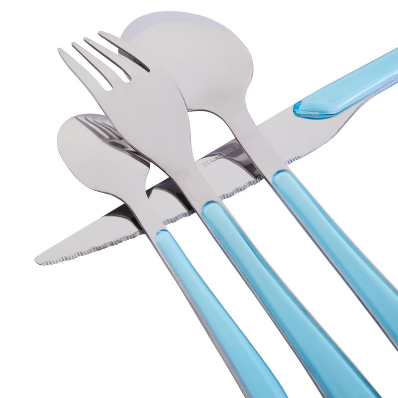 Zuma 24Pc Multi Pastel Coloured Cutlery