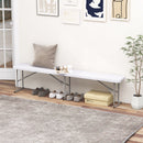 182 cm Portable Folding Plastic Bench Seat with Carry Handle