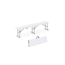 182 cm Portable Folding Plastic Bench Seat with Carry Handle