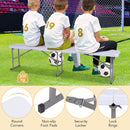 182 cm Portable Folding Plastic Bench Seat with Carry Handle