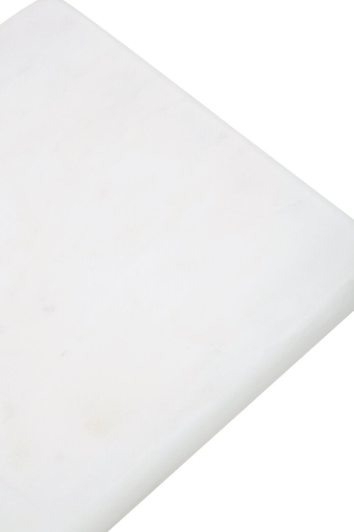 Monzaro White Marble And Acacia Wood Cake Stand