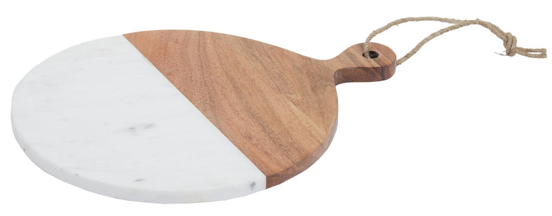 Monzaro Small Marble And Acacia Wood Paddle Board