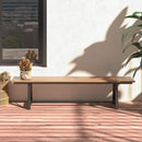 Long Patio Bench With Weatherproof HDPE Seat