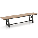 Long Patio Bench With Weatherproof HDPE Seat