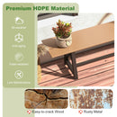 Long Patio Bench With Weatherproof HDPE Seat