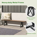 Long Patio Bench With Weatherproof HDPE Seat