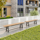 Long Patio Bench With Weatherproof HDPE Seat