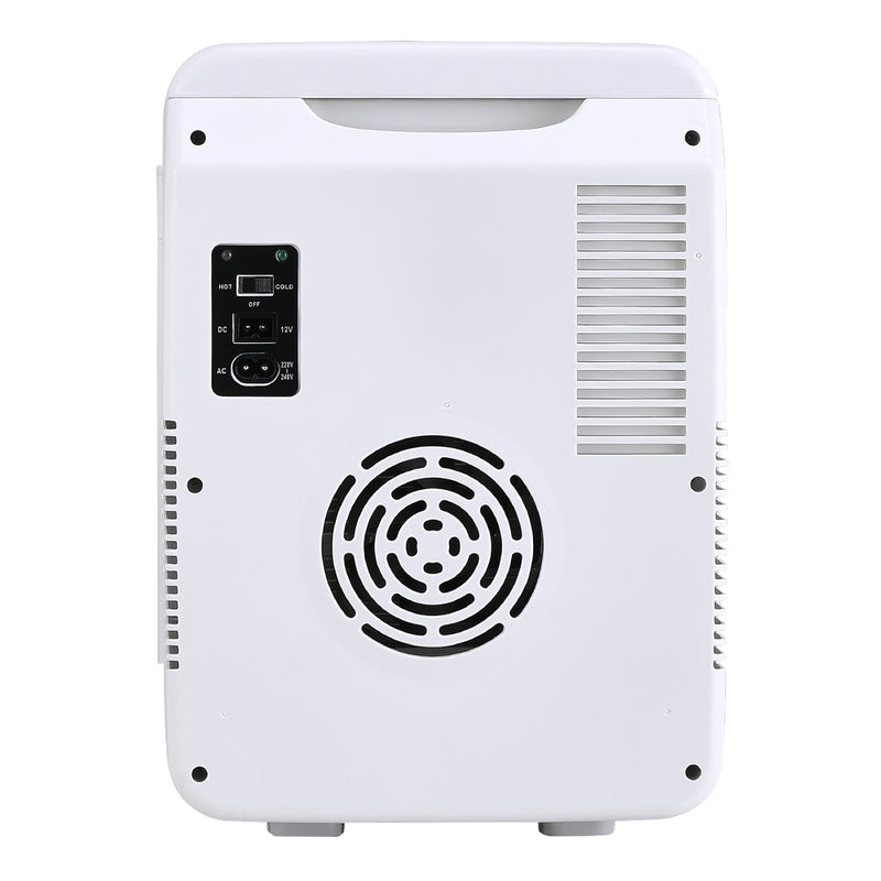 Livingandhome White 10L Dual-Use Mini Refrigerator