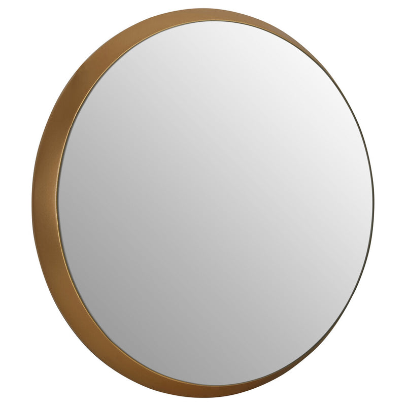 Athena Medium Round Wall Mirror With Gold Frame