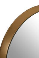 Athena Medium Round Wall Mirror With Gold Frame