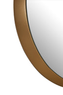 Athena Medium Round Wall Mirror With Gold Frame