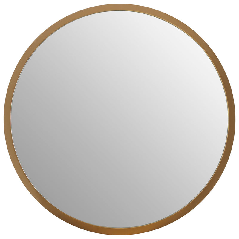 Athena Medium Round Wall Mirror With Gold Frame