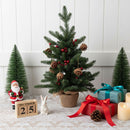 Lifeideas 2ft Small Christmas Tree with LED Lights