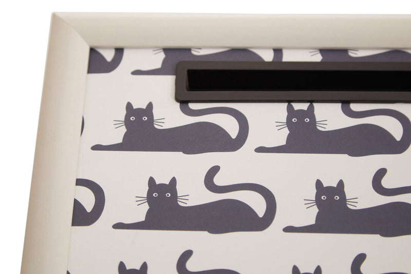 Portada Black Cat Lap Tray with Ipad Holder