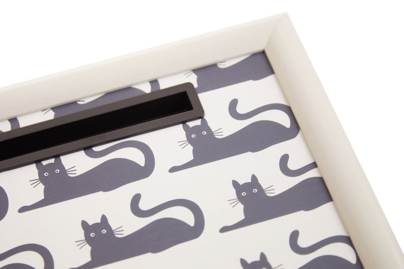 Portada Black Cat Lap Tray with Ipad Holder