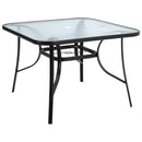 Breeins 2-Seater Garden Table and Folding Chairs Set