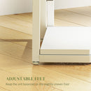 HOMCOM 5-Tier Corner Shelf, Shelving Unit With Adjustable Feet