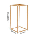 Lifeideas Metal Rectangular Flower Stand Pedestal for Wedding and Party Decor