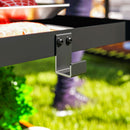 Outsunny Outdoor BBQ Table with 2-Tier Shelf, Outdoor Kitchen