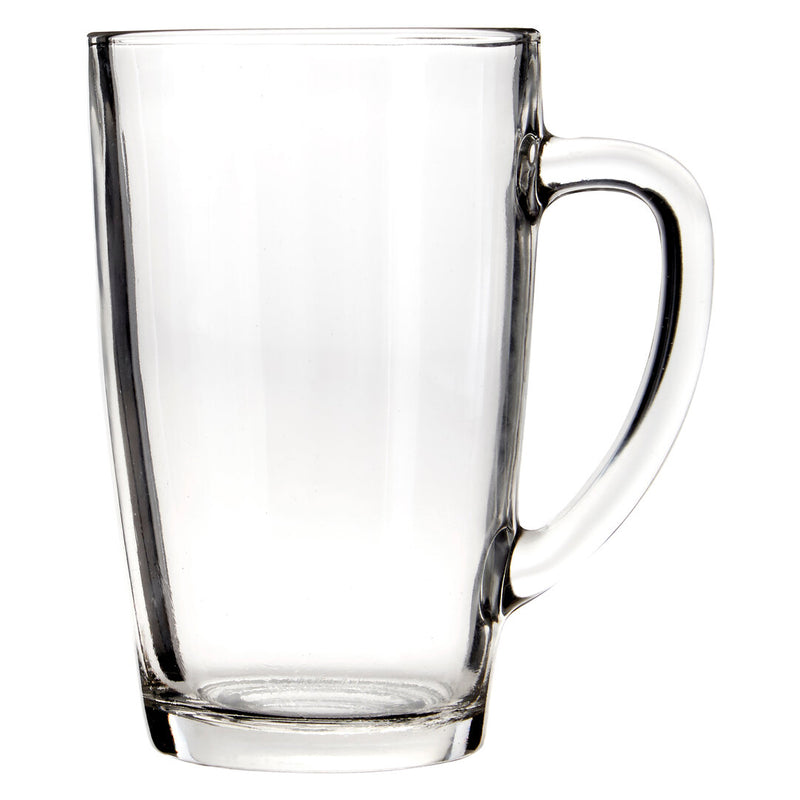 Euri Clear Tall Glass Mugs Set Of 4