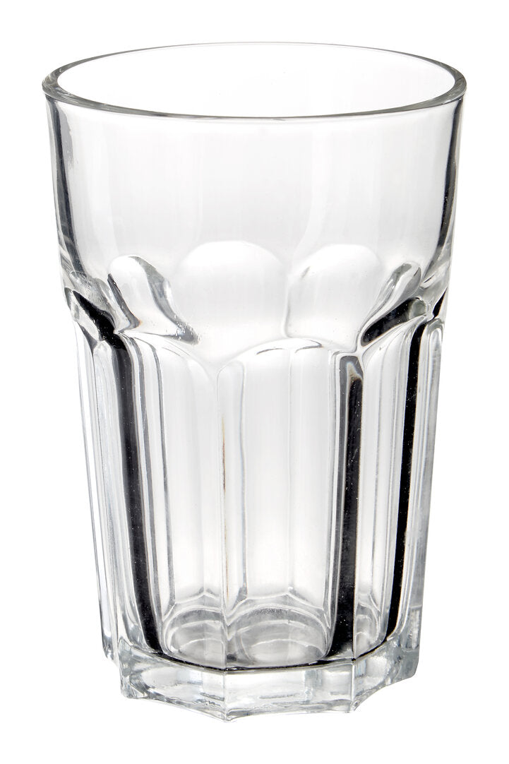 Euri Set Of Four Clear Glass Tumblers 500ml