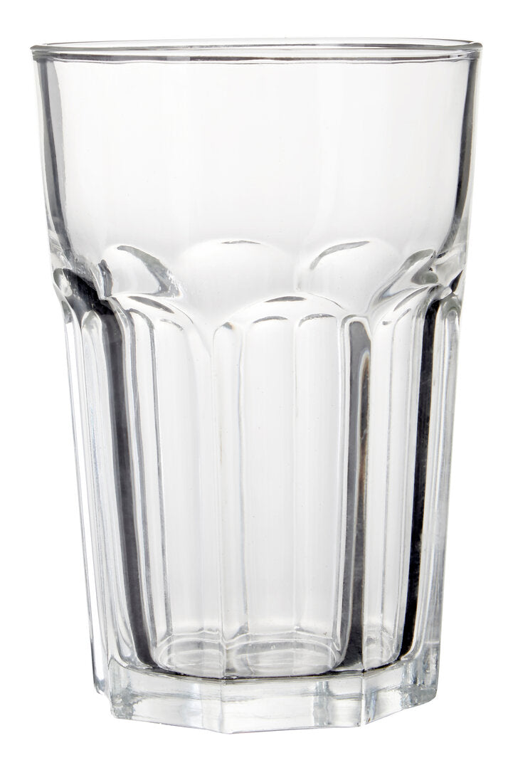 Euri Set Of Four Clear Glass Tumblers 500ml