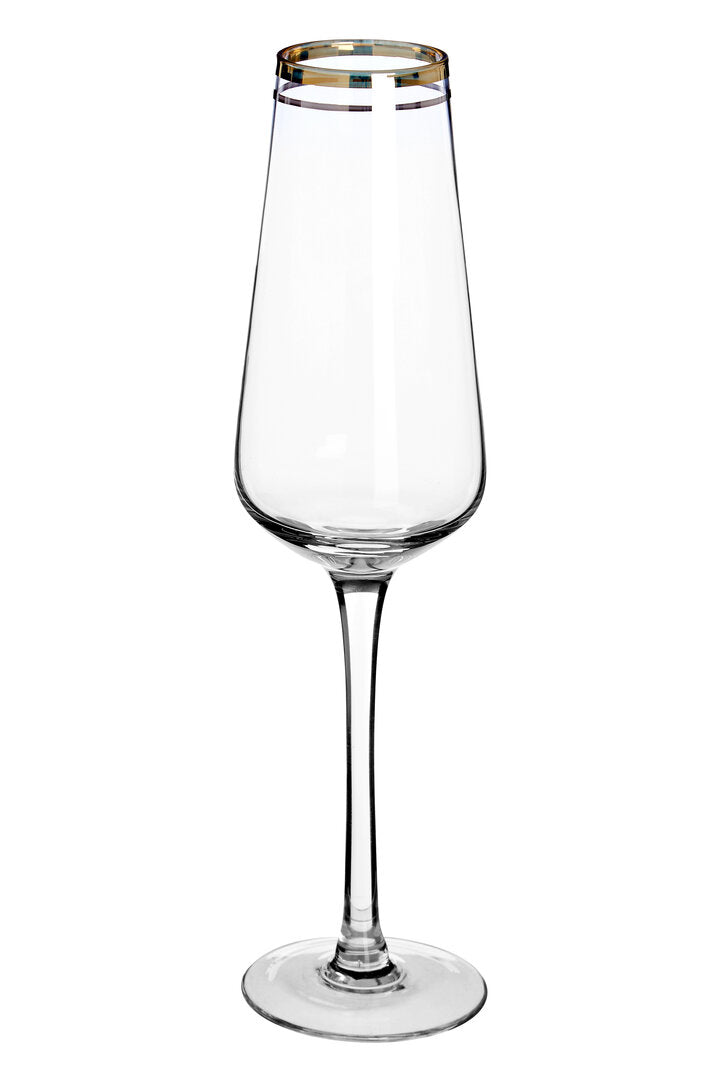 Set Of Four Charleston Champagne Glasses