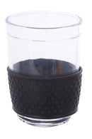 Mimo Glass Mug With Black Silicone Band Lid
