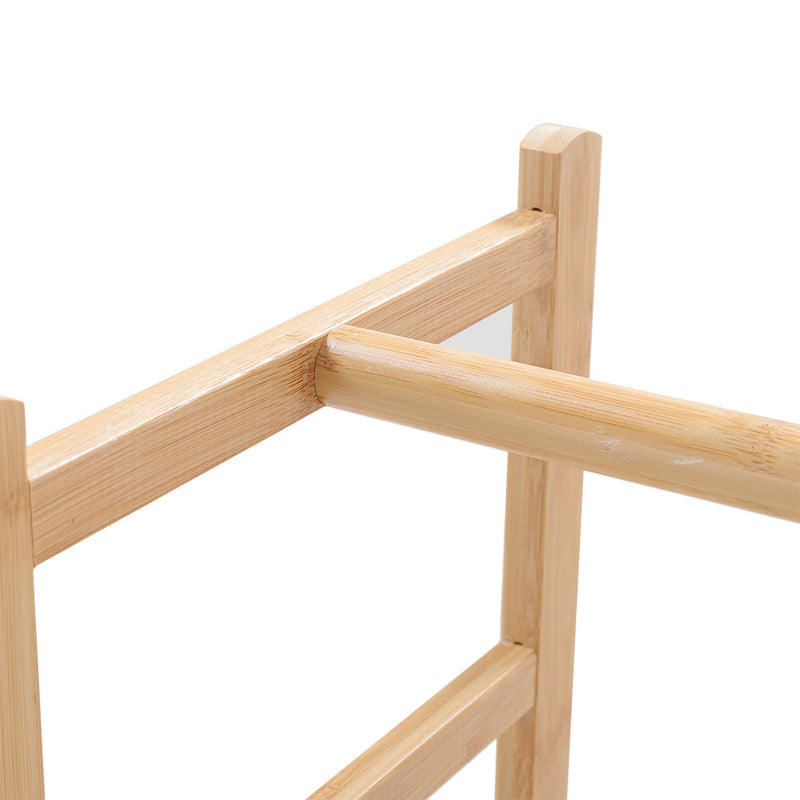 Lifeideas Bamboo Coat Rack Stand Coat Standing Tree for Entryway Bedroom Office