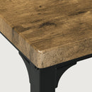 HOMCOM 3 Pcs Compact Dining Table 2 Chairs Set Rustic Brown