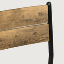 HOMCOM 3 Pcs Compact Dining Table 2 Chairs Set Rustic Brown