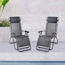 Silver & Stone Bali Valencia Reclining Sun Lounger - Black