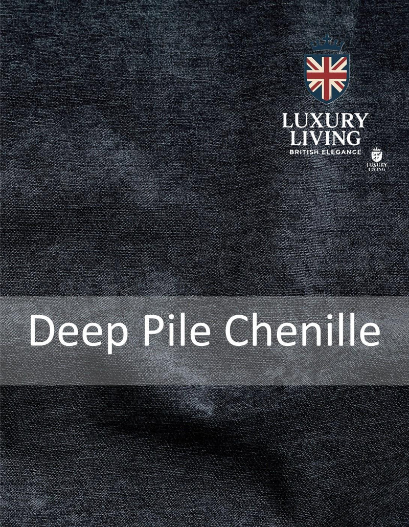 Chenille Blackout Taped Curtains Charcoal