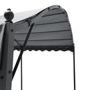 Garden Sanctuary Outdoor Metal Arched Pergola with Shade