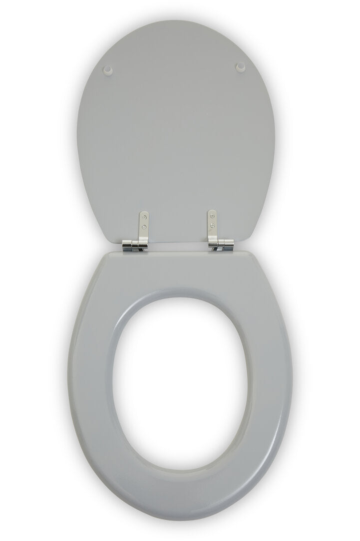 Brooks Grey Panel Effect Toilet Seat