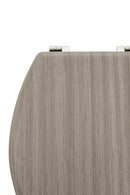 Brooks Grey Wood Toilet Seat
