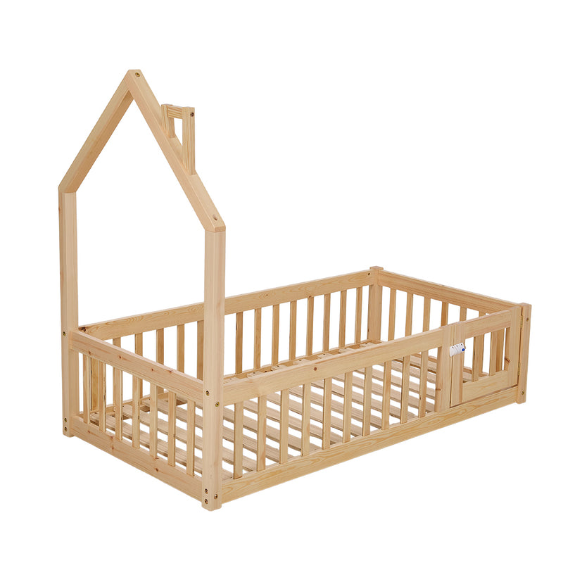 Livingandhome Playful House-Shaped Bed Frame