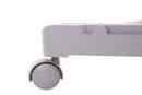 Ralesi Grey and Chrome Finish Clothes Hanging Rail With Wheels