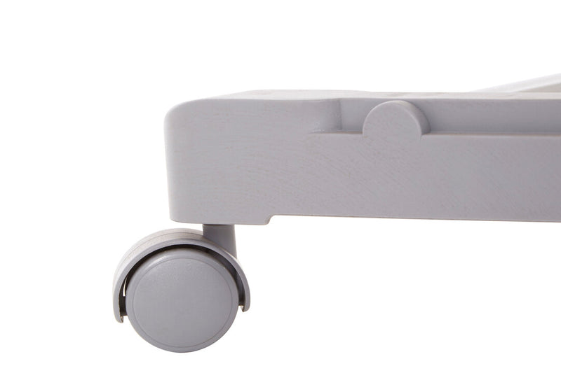 Ralesi Grey and Chrome Finish Clothes Hanging Rail With Wheels