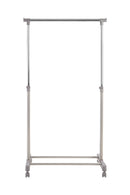 Ralesi Grey and Chrome Finish Clothes Hanging Rail With Wheels