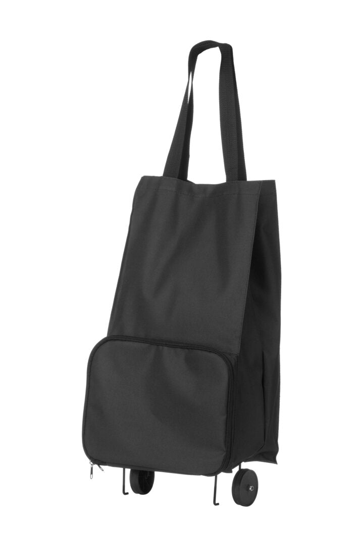 Oxford Black Fabric Trolley Bag